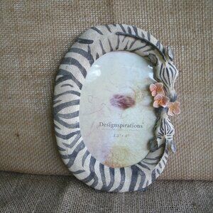 Vintage Double Zebra Resin Photo Frame 2001